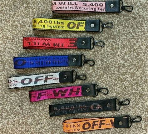 off white keyring|authentic off white keychain.